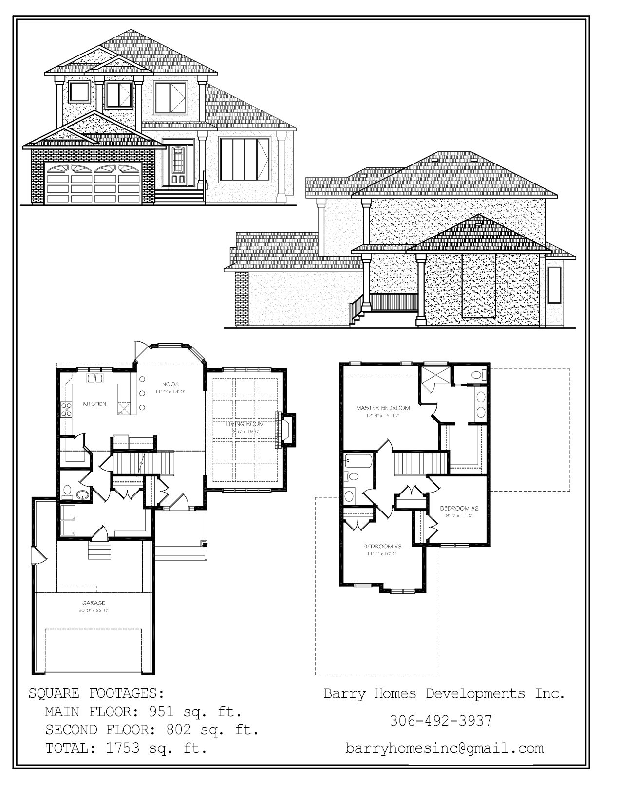Custom home blueprint